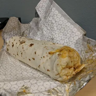 Large Barbacoa Burrito