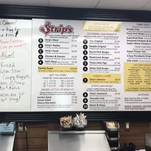 Menu with gluten free options