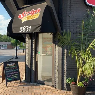 The front of the restaurant