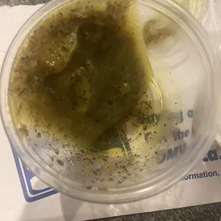 Lemon pepper dip. I had to warm it up.