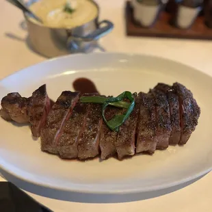 Eye Balling Strip Steaks