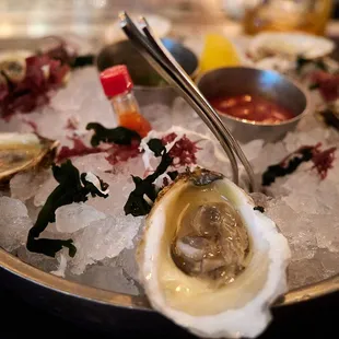 Half Dozen West Coast (champagne mignonette and incredible horseradish cocktail sauce)