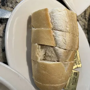 Complimentary bread with butter