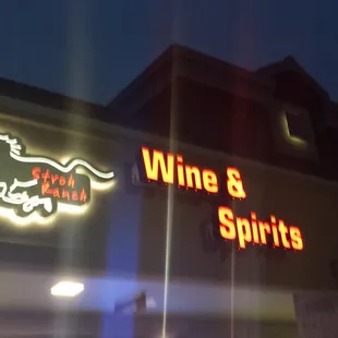 Stroh Ranch liquor new sign!