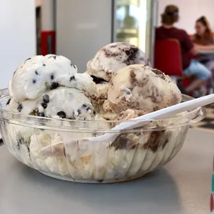 That's three scoops!  Can share 2-3 people
