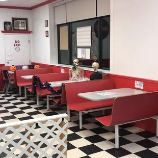 the interior of a restaurant