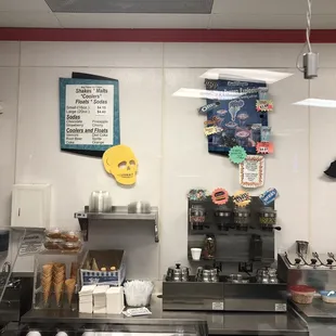 the counter area
