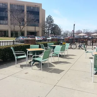 Outdoor patio seating