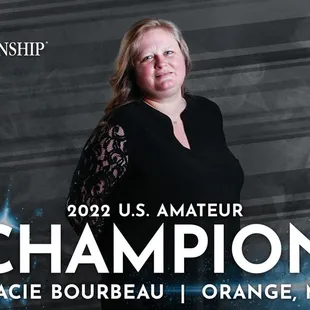 Congratulations to the 2022 U.S. Women's Amateur Champion, Stacie Bourbeau.
