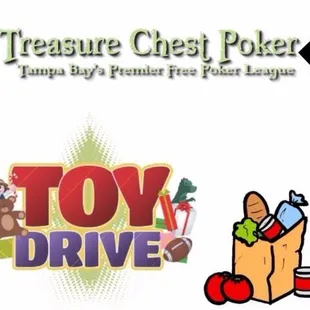 Treasure Chest Poker's toy drive at Stroker's Palm Harbor.