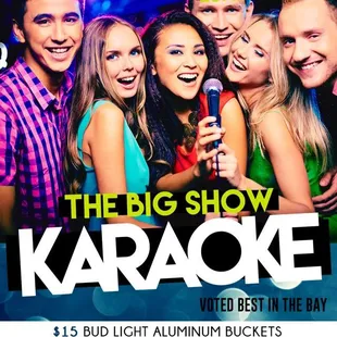 Karaoke and $15.00 buckets every Wednesday night!