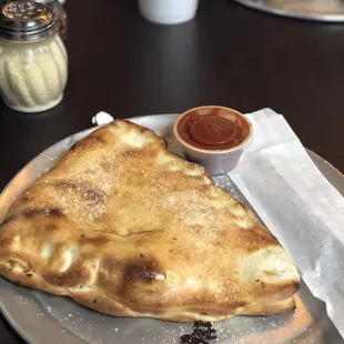Chicken ranchero calzone