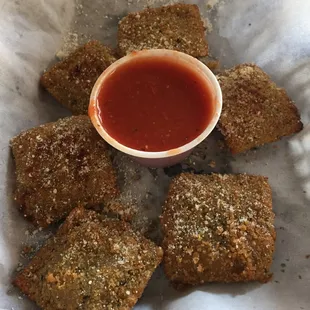 Beef raviolis (over-cooked and wasn't impressed with the fillings)