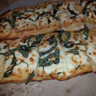 Garlic Bread with Cheese and added Basil (delivery)