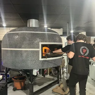 The new pizza oven - gorgeous!