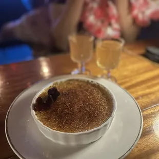 Pineapple crème brulee