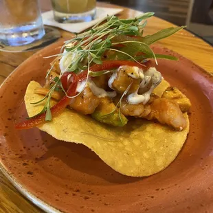Seafood Tostada