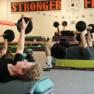 BodyPump here at Stronger Fitness!