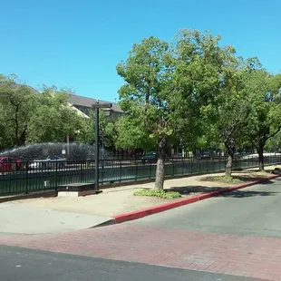 View of Stronger Fitness from the intersection of 
 Grand Canal Blvd and Venezia Blvd