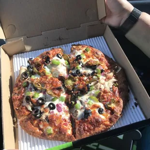 The veggie pizza was on point.