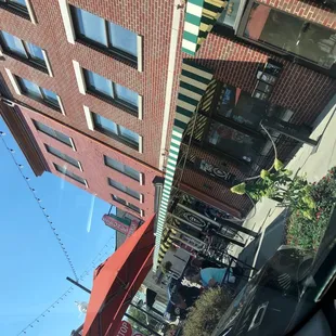 outside