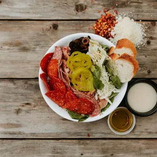 a bowl of salad