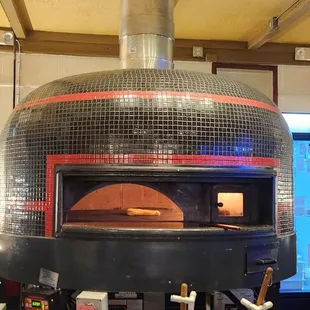 a brick oven in a restaurant