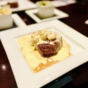 oz Filet Mignon with Crab