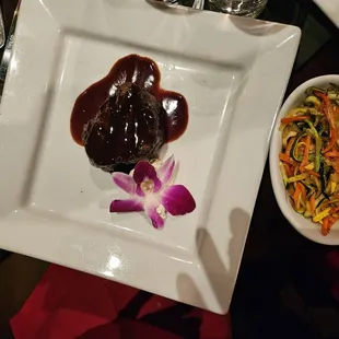 6 oz filet with vegetables