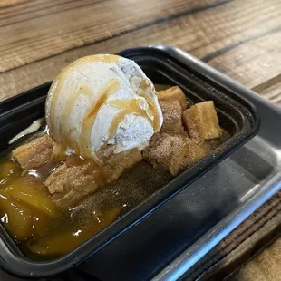 Peach cobbler