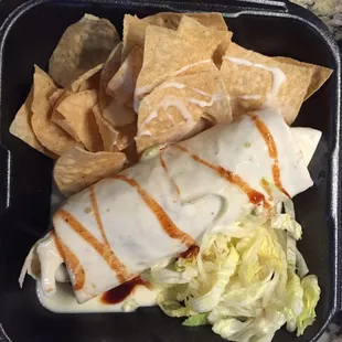 Monday Special - Burrito stuffed with tender juicy BBQ pork and Stroud&apos;s great Baked Beans.
