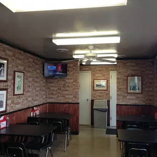 The recently renovated dining area at the Lebanon Stroud's BBQ looks great!