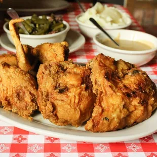 Three-Piece Pan-Fried Chicken Dinner