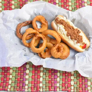 World Famous Hot Dogs and Onion Rings