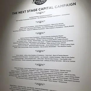 the next stage capital campaign