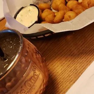 Minnesota Mule and cheese curds