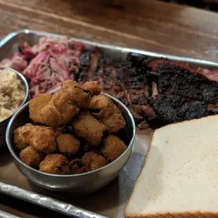 Fried okra is delicious here