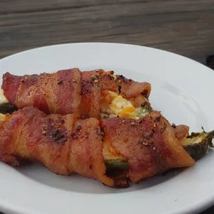You might traditionally call these jalapeno poppers but these got an extra level of greatness to them.