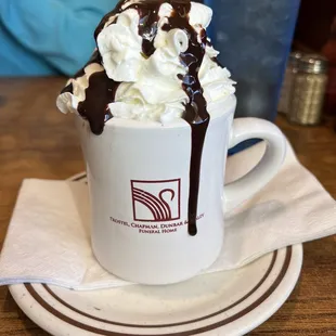 a cup of hot chocolate