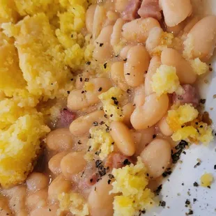 Beans and cornbread
