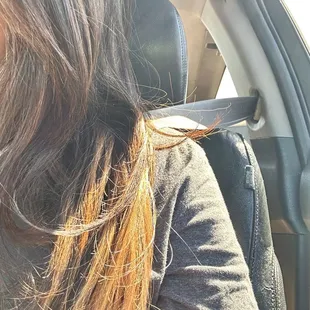 Second time my hair was dyed