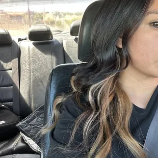 This is the first time my hair was dyed.