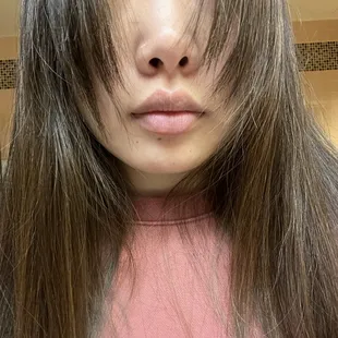 Uneven lengths, very choppy and shorter than what I wanted.