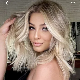 My inspiration photo I showed and explained to hairdressers