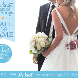 We have been awarded The Knot Best of Weddings for 8 years running!!