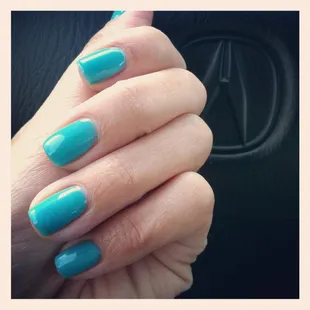 Tiffany blue in gel