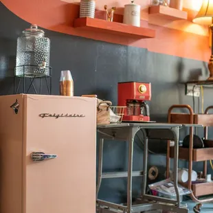 Mini-fridge for your BYOB and catering options!