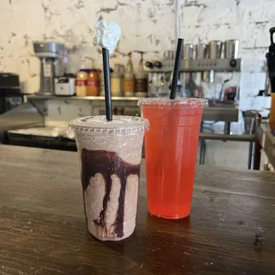 5 o'clock somewhere blended and an energy lemonade