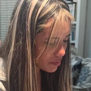 Cute chunky streaks from Sadrina - one week after