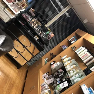 Lots of product available for purchase! Makeup included.